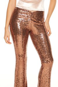 ASH BROWN Sequin High-Rise Flare Pants, image 5