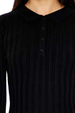 BLACK Sweater Shirt Mini Dress, image 3