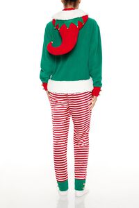 RED/MULTI Hooded Elf Pajama Jumpsuit, image 4
