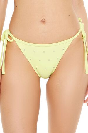 LIME Studded String Bikini Bottoms, image 2