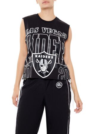 BLACK/MULTI Las Vegas Raiders Muscle Tee, image 1