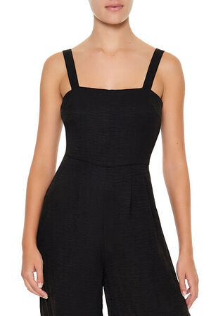BLACK Cutout Wide-Leg Jumpsuit, image 2