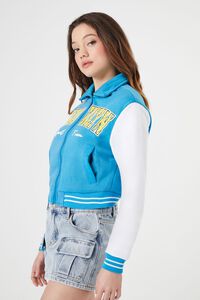 BLUE/MULTI Brooklyn Zip-Up Bomber Jacket, image 2