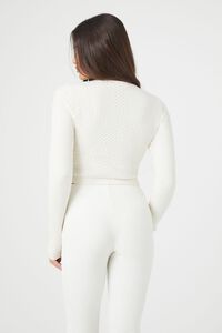 CREAM Sweater-Knit Cutout Crop Top, image 3