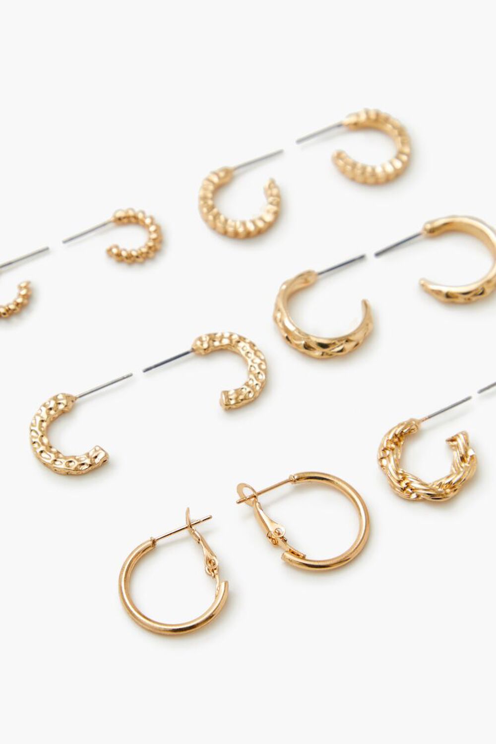 GOLD Assorted Hoop Earring Set, image 3