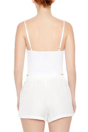 PALE GREEN Cropped Dolphin-Hem Cami, image 3
