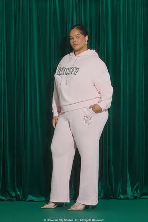 PINK/MULTI Plus Size Wicked Butterfly Sweatpants, image 1