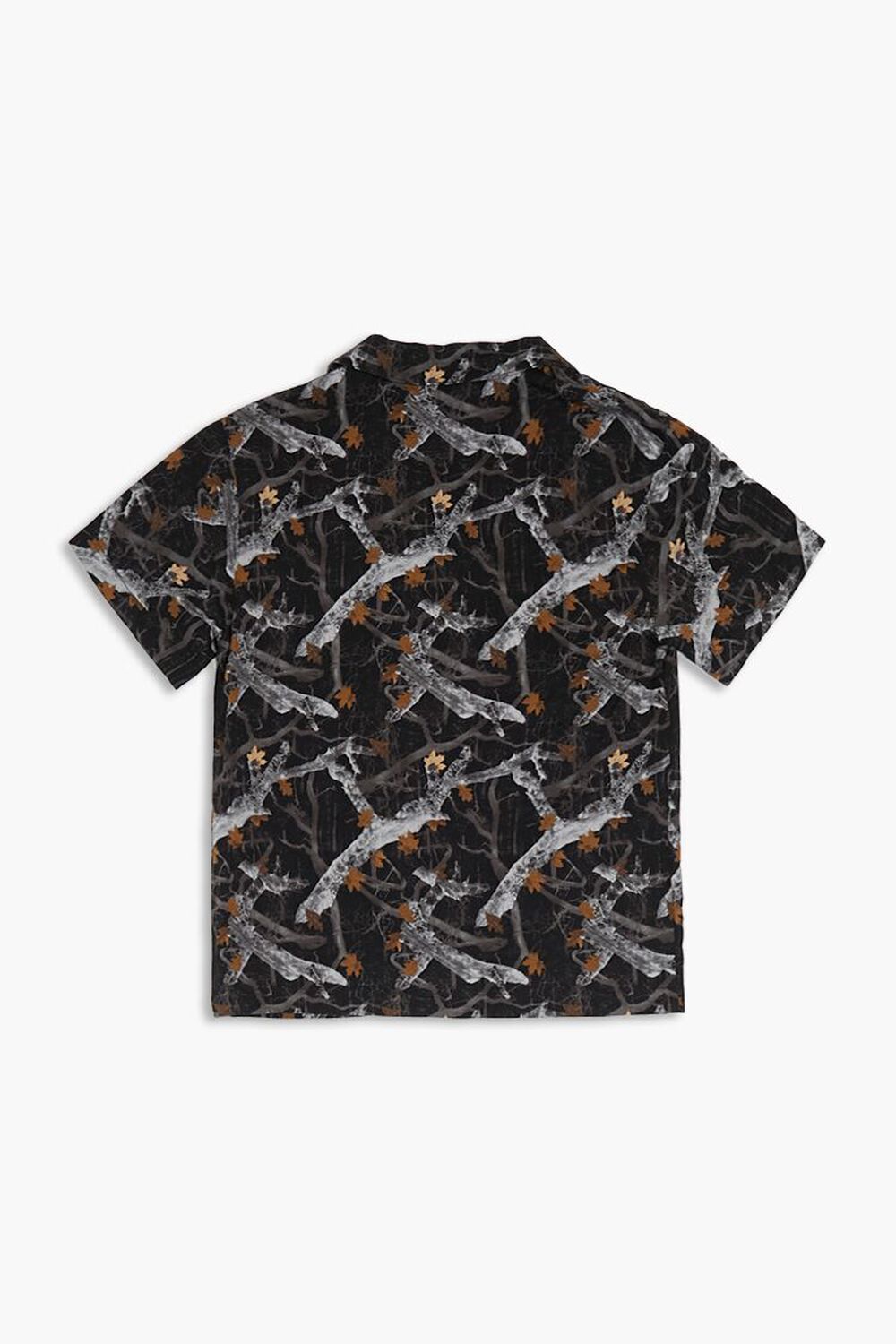 BLACK/MULTI Kids Leaf Print Shirt (Girls + Boys), image 2