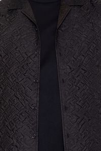 BLACK Oversized Textured Shirt, image 5