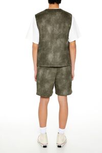 OLIVE Oil Wash Faux Suede Shorts, image 4