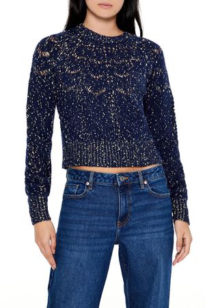 EGRET Metallic Pointelle Sweater, image 1