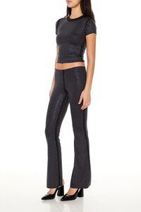 BLACK Contour Sculpt Rhinestone Pants, image 3