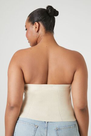 BRICK Plus Size Sweater-Knit Tube Top, image 3