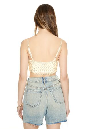 CREAM Sequin Sweater-Knit V-Hem Cami, image 3