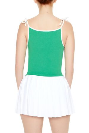 GREEN/MULTI Tie-Strap Ringer Cami, image 3