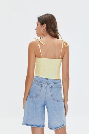 MIMOSA Sweetheart Linen-Blend Cami, image 3