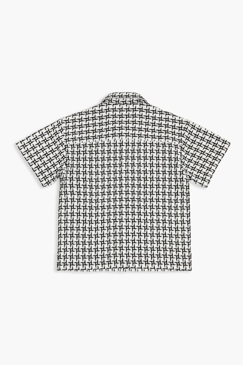 BLACK/WHITE Kids Geo Print Shirt (Girls + Boys), image 2