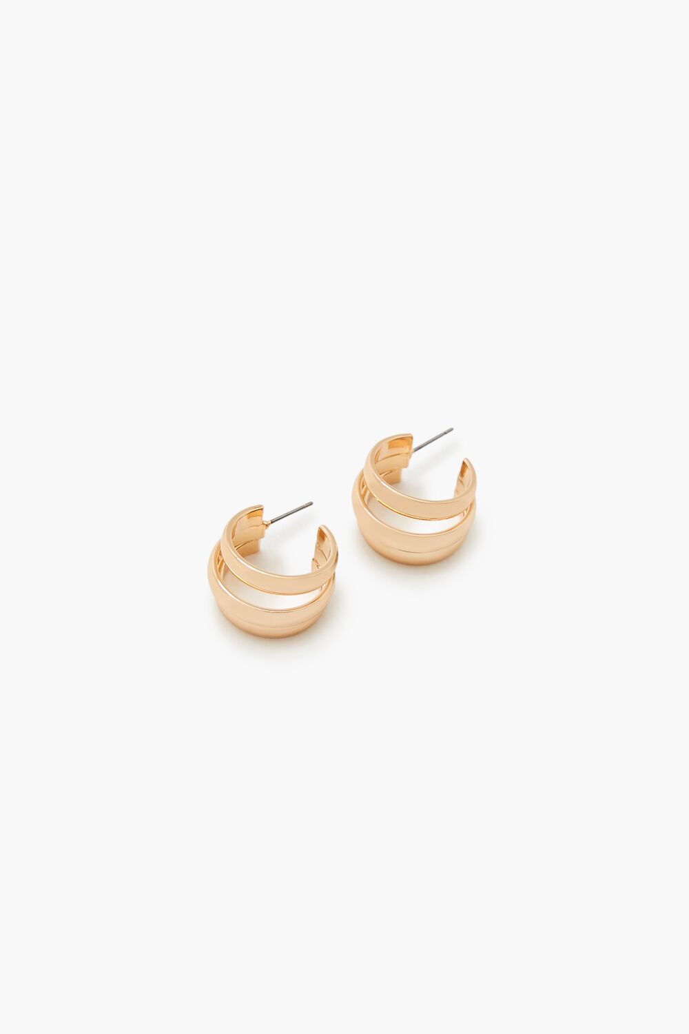 GOLD Cutout Hoop Earrings, image 2