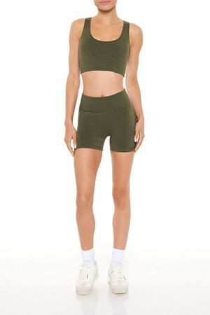 OLIVE Active Seamless Glitter Sports Bra, image 2