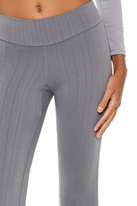 DARK GREY Seamless High-Rise Flare Pants, image 5