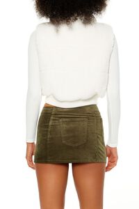 DESERT SAND Faux Shearling Cropped Vest, image 5