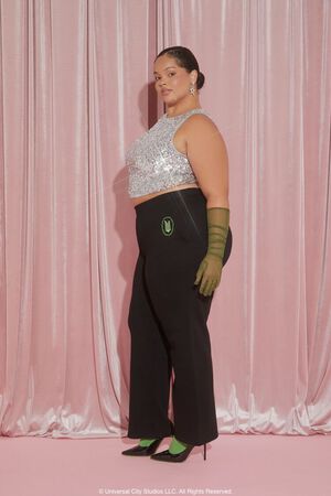 BLACK/MULTI Plus Size Wicked Velour Sweatpants, image 3