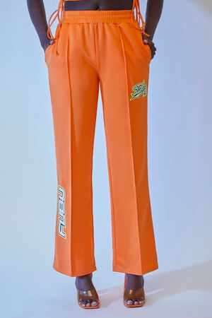 ORANGE/MULTI FUBU Mesh Track Pants, image 2
