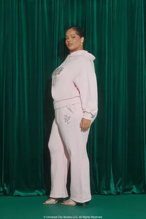 PINK/MULTI Plus Size Wicked Butterfly Sweatpants, image 3