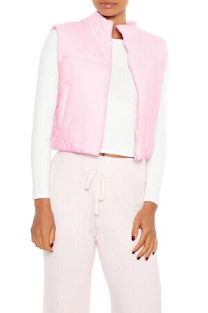 PRINCESS Quilted Cropped Puffer Vest, image 1