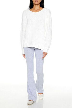 WHITE Crossover Tie-Back Sweater, image 2