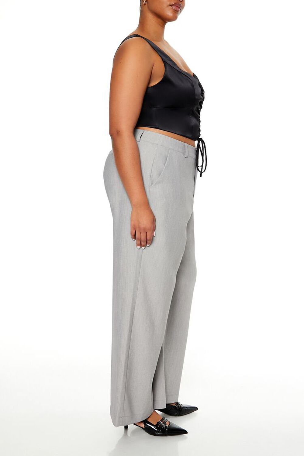 GREY Plus Size Wide-Leg Pants, image 3