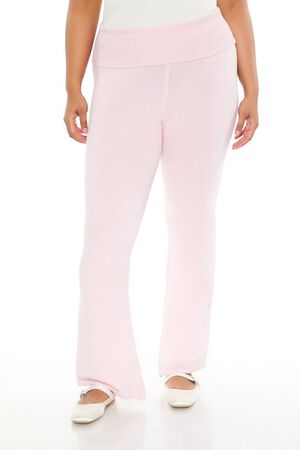 PETAL PINK Plus Size Sweater-Knit Pants, image 2