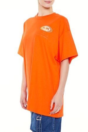 ORANGE/MULTI A & W Root Beer Graphic Tee, image 2