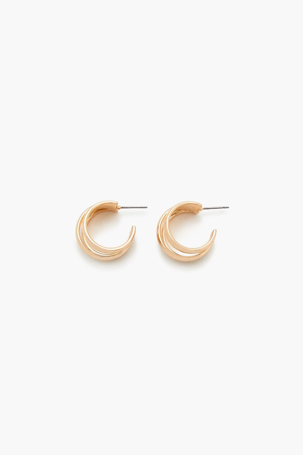 GOLD Cutout Hoop Earrings, image 1