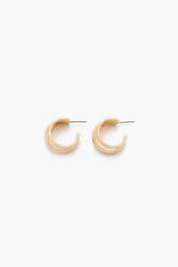 GOLD Cutout Hoop Earrings, image 1