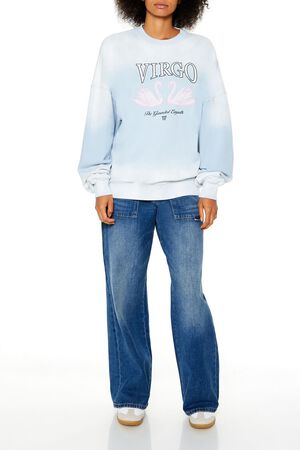 STONE BLUE/MULTI Virgo Swan Fleece Pullover, image 2