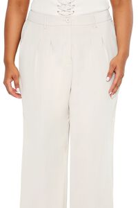 CHAMPAGNE PEARL Plus Size Wide-Leg Trouser Pants, image 5
