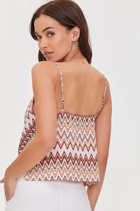 ORANGE/MULTI Chevron Print Cami, image 3
