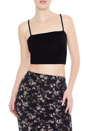 WHITE Tie-Back Cropped Cami, image 1