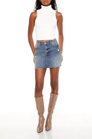 EGRET Turtleneck Sweater-Knit Tank Top, image 2