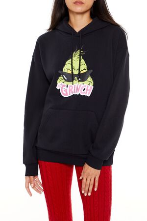 BLACK/MULTI Grinch Graphic Hoodie, image 1