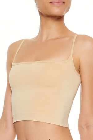 DESERT SAND Seamless Lingerie Cropped Cami, image 3