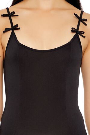 PINK Bow Scoop Cami Bodysuit, image 3