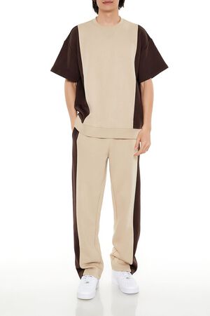 SAGE/CREAM Colorblock Athletic Pants, image 1