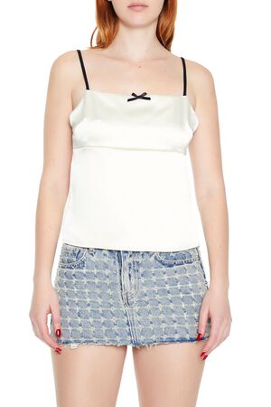 CREAM Satin Tie-Back Bow Cami, image 1