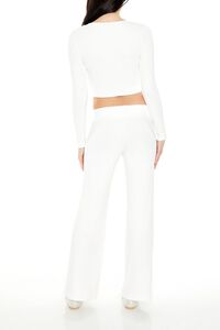 IVORY High-Rise Wide-Leg Pants, image 4