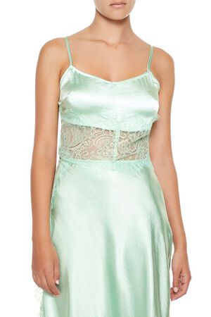 SAGE Satin Tie-Back Cami, image 1