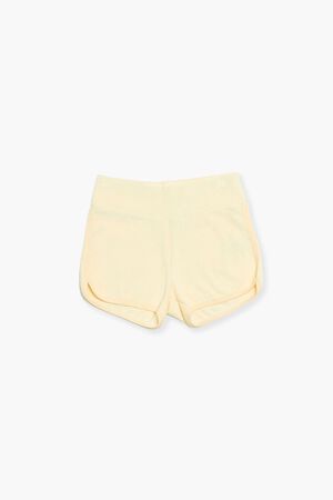YELLOW Girls Dolphin-Hem Shorts (Kids), image 1