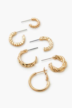 GOLD Assorted Hoop Earring Set, image 2