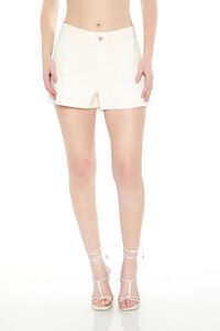 CREAM Twill Mid-Rise Shorts, image 4